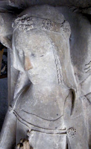 Spilsby - St James John Willoughby 2nd Baron 1349 and wife Joan Roscelin